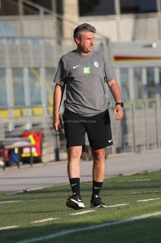 Sturm Damen - Neulengbach
OEFB Frauen Bundesliga, 17. Runde, SK Sturm Graz Damen - USV Neulengbach, Stadion Liebenau Graz, 20.05.2022. 

Foto zeigt Christian Lang (Cheftrainer Sturm Damen)
