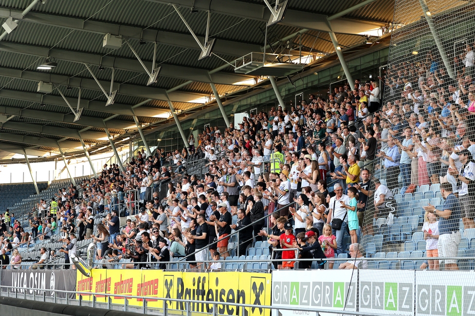 Sturm Damen - Neulengbach
OEFB Frauen Bundesliga, 17. Runde, SK Sturm Graz Damen - USV Neulengbach, Stadion Liebenau Graz, 20.05.2022. 

Foto zeigt Fans von Sturm
