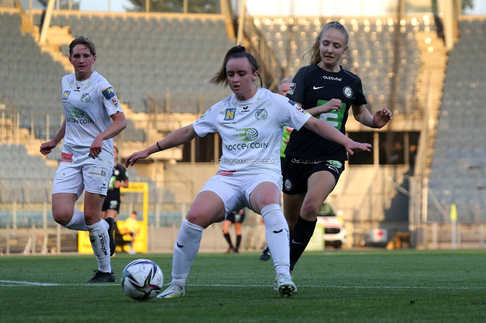 Sturm Damen - Neulengbach
OEFB Frauen Bundesliga, 17. Runde, SK Sturm Graz Damen - USV Neulengbach, Stadion Liebenau Graz, 20.05.2022. 

Foto zeigt Sarah Schiemel (Sturm)
