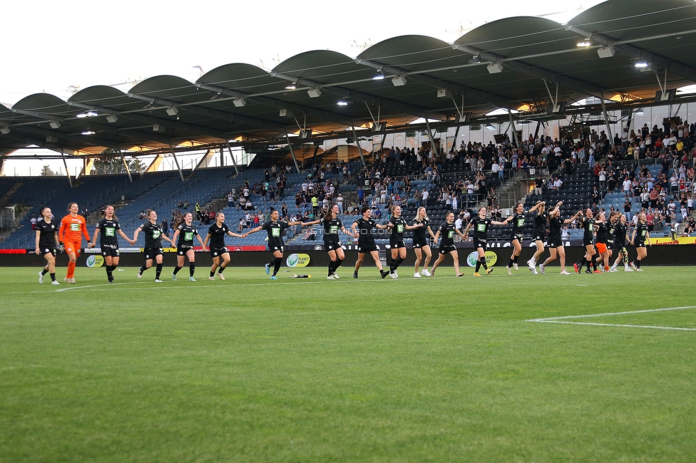Sturm Damen - Neulengbach
OEFB Frauen Bundesliga, 17. Runde, SK Sturm Graz Damen - USV Neulengbach, Stadion Liebenau Graz, 20.05.2022. 

Foto zeigt die Mannschaft der Sturm Damen
Schlüsselwörter: jubel