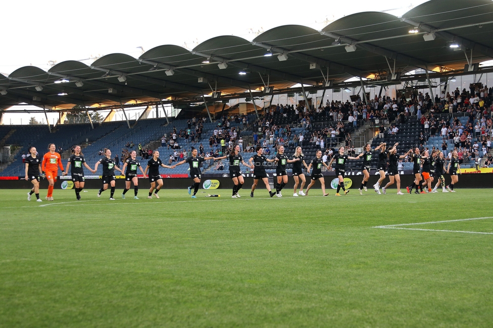 Sturm Damen - Neulengbach
OEFB Frauen Bundesliga, 17. Runde, SK Sturm Graz Damen - USV Neulengbach, Stadion Liebenau Graz, 20.05.2022. 

Foto zeigt die Mannschaft der Sturm Damen
Schlüsselwörter: jubel