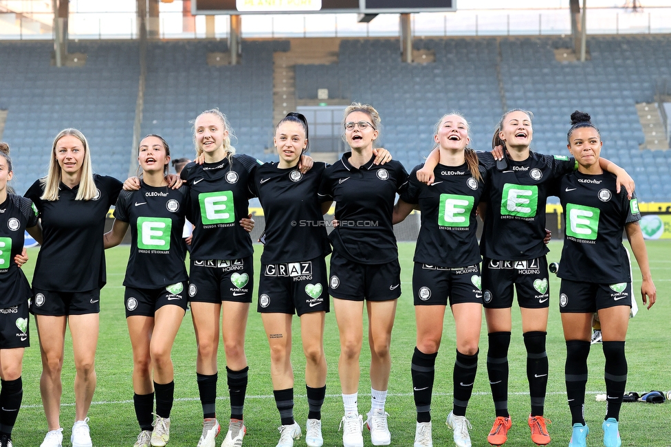 Sturm Damen - Neulengbach
OEFB Frauen Bundesliga, 17. Runde, SK Sturm Graz Damen - USV Neulengbach, Stadion Liebenau Graz, 20.05.2022. 

Foto zeigt die Mannschaft der Sturm Damen
