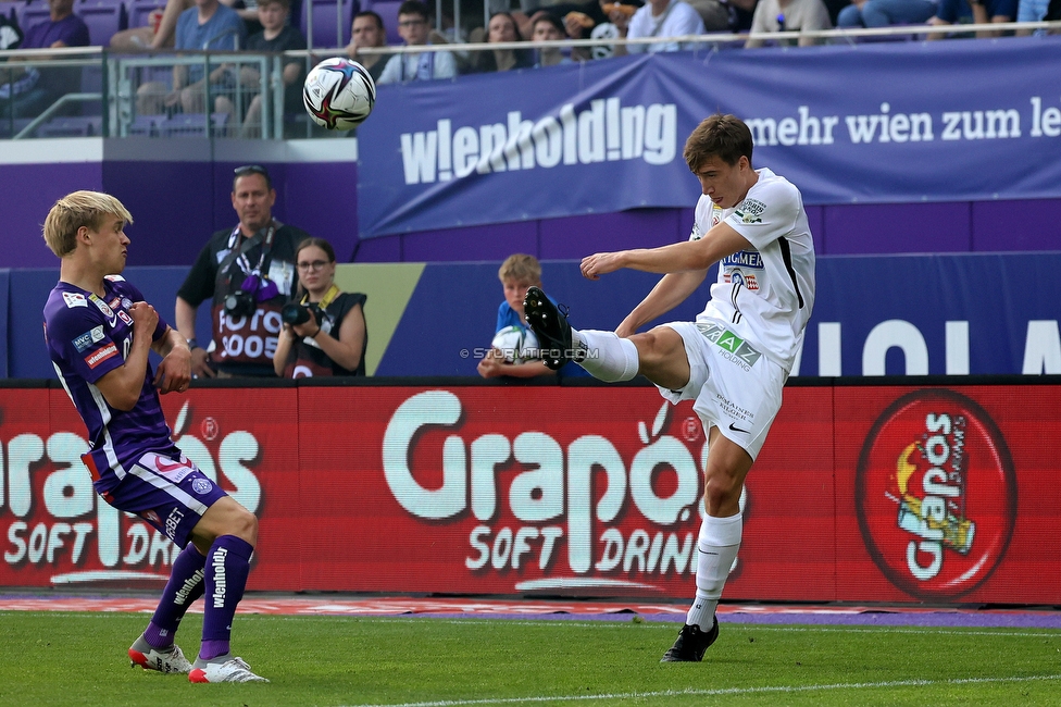 Austria Wien - Sturm Graz
Oesterreichische Fussball Bundesliga, 32 Runde, FK Austria Wien - SK Sturm Graz, Franz Horr Stadion Wien, 21.05.2022. 

Foto zeigt David Affengruber (Sturm)
