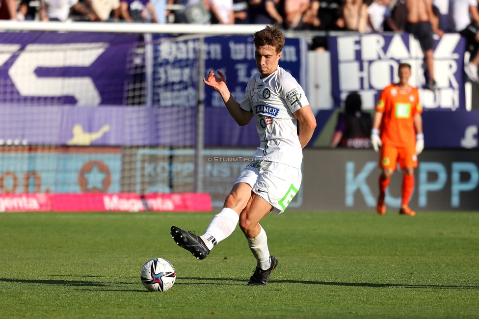 Austria Wien - Sturm Graz
Oesterreichische Fussball Bundesliga, 32 Runde, FK Austria Wien - SK Sturm Graz, Franz Horr Stadion Wien, 21.05.2022. 

Foto zeigt David Affengruber (Sturm)
