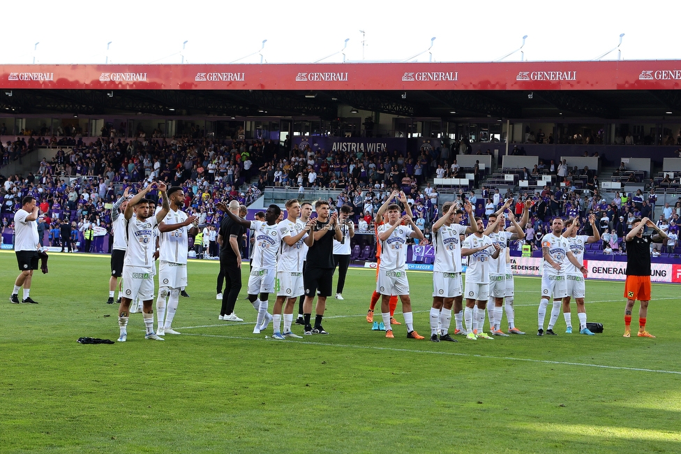 Austria Wien - Sturm Graz
Oesterreichische Fussball Bundesliga, 32 Runde, FK Austria Wien - SK Sturm Graz, Franz Horr Stadion Wien, 21.05.2022. 

Foto zeigt die Mannschaft von Sturm
