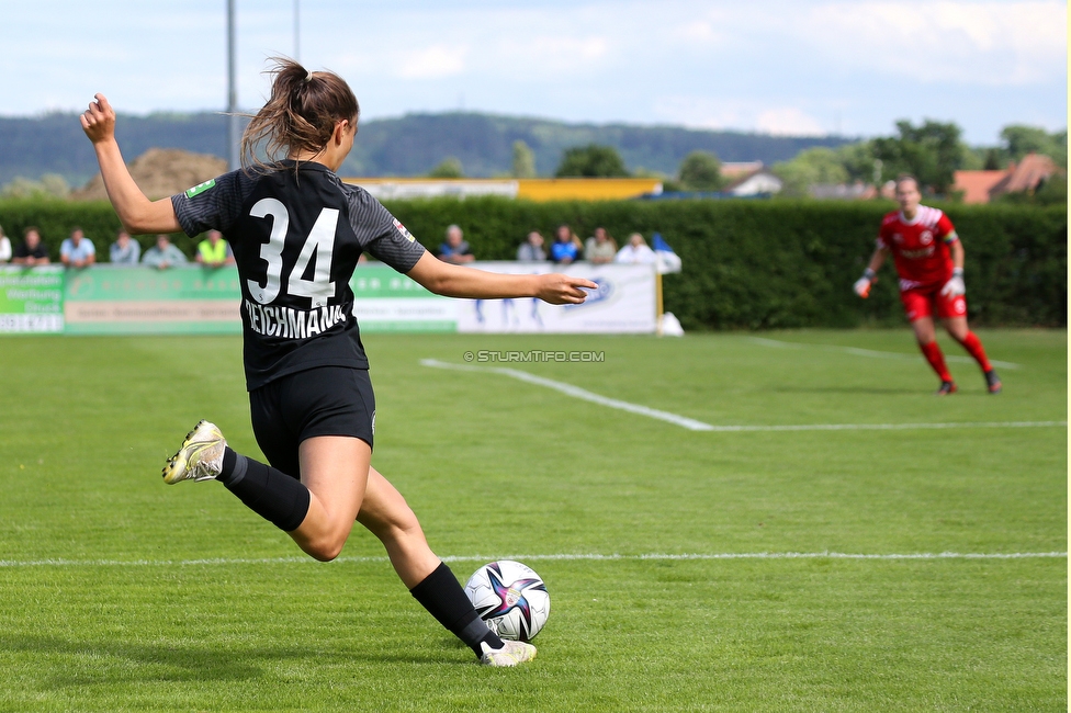 Horn - Sturm Damen
OEFB Frauen Cup, Halbfinale, SV Horn - SK Sturm Graz Damen, Trainingszentrum Horn Platz III, 26.05.2022. 

Foto zeigt Jasmin Reichmann (Sturm Damen)
