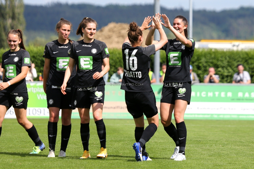 Horn - Sturm Damen
OEFB Frauen Cup, Halbfinale, SV Horn - SK Sturm Graz Damen, Trainingszentrum Horn Platz III, 26.05.2022. 

Foto zeigt Stefanie Grossgasteiger (Sturm Damen), Sophie Maierhofer (Sturm Damen), Michela Croatto (Sturm Damen) und Anna Malle (Sturm Damen)
Schlüsselwörter: torjubel