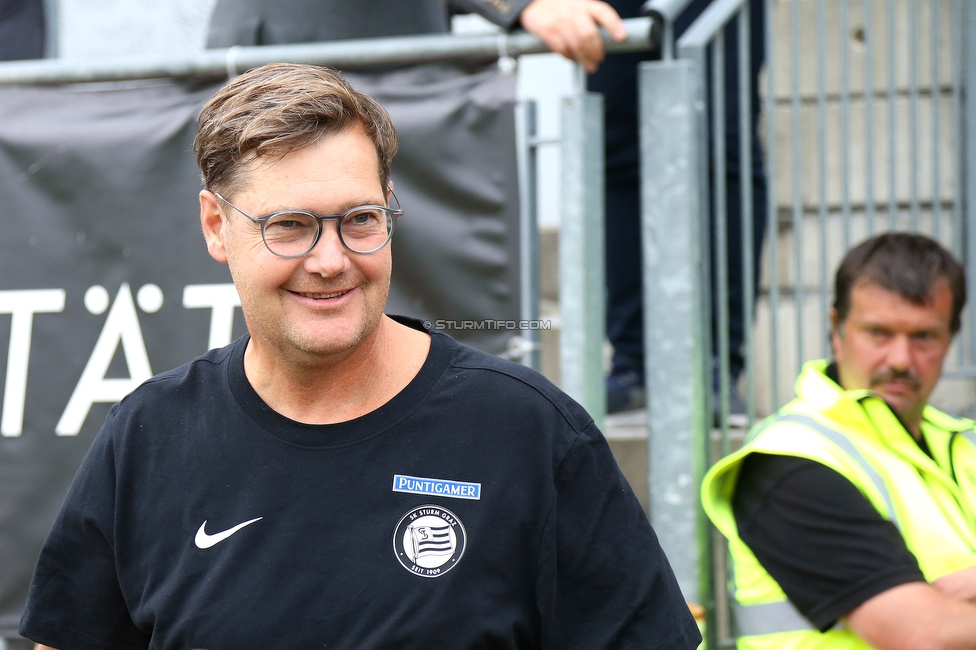 Sturm II - Hertha
Regionalliga Mitte, 33. Runde,  SK Sturm Graz II - WSC Hertha, Trainingszentrum Messendorf, 03.06.2022. 

Foto zeigt Thomas Hoesele (Cheftrainer Sturm II)
