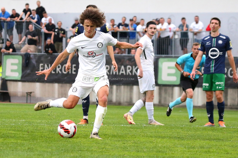 Sturm II - Hertha
Regionalliga Mitte, 33. Runde,  SK Sturm Graz II - WSC Hertha, Trainingszentrum Messendorf, 03.06.2022. 

Foto zeigt Tiziano Klamler (Sturm II)
