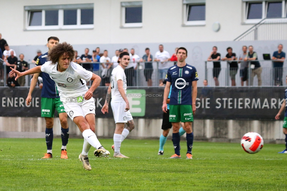 Sturm II - Hertha
Regionalliga Mitte, 33. Runde,  SK Sturm Graz II - WSC Hertha, Trainingszentrum Messendorf, 03.06.2022. 

Foto zeigt Tiziano Klamler (Sturm II)
