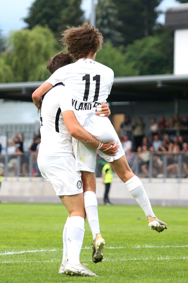 Sturm II - Hertha
Regionalliga Mitte, 33. Runde,  SK Sturm Graz II - WSC Hertha, Trainingszentrum Messendorf, 03.06.2022. 

Foto zeigt Tiziano Klamler (Sturm II)
Schlüsselwörter: torjubel