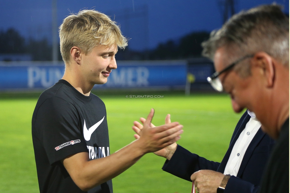 Sturm II - Hertha
Regionalliga Mitte, 33. Runde,  SK Sturm Graz II - WSC Hertha, Trainingszentrum Messendorf, 03.06.2022. 

Foto zeigt Samuel Stueckler (Sturm II)
