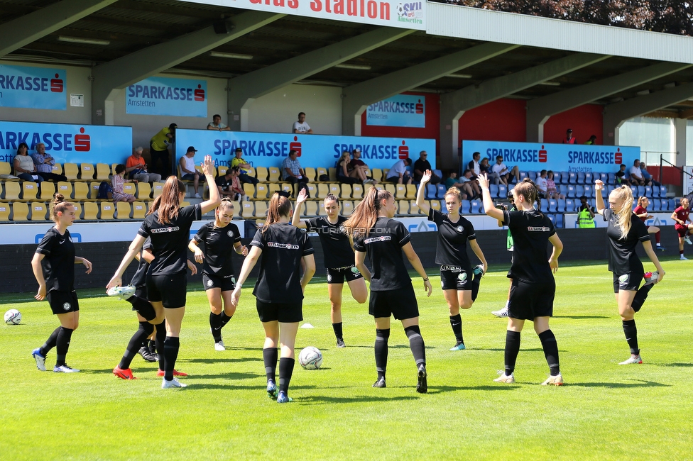 Sturm Damen - St. Poelten
OEFB Frauen Cup, Finale, SK Sturm Graz Damen - SKN St. Poelten Frauen, Stadion Amstetten, 04.06.2022. 

Foto zeigt die Mannschaft der Sturm Damen
