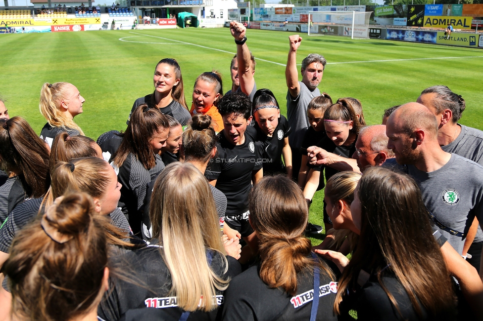 Sturm Damen - St. Poelten
OEFB Frauen Cup, Finale, SK Sturm Graz Damen - SKN St. Poelten Frauen, Stadion Amstetten, 04.06.2022. 

Foto zeigt die Mannschaft der Sturm Damen
