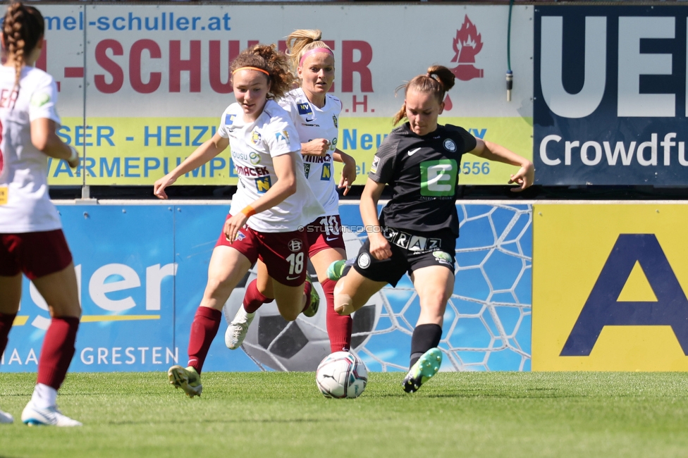 Sturm Damen - St. Poelten
OEFB Frauen Cup, Finale, SK Sturm Graz Damen - SKN St. Poelten Frauen, Stadion Amstetten, 04.06.2022. 

Foto zeigt Julia Keutz (Sturm Damen)
