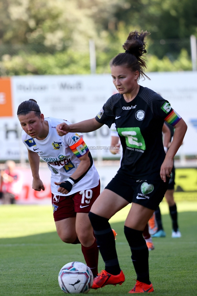 Sturm Damen - St. Poelten
OEFB Frauen Cup, Finale, SK Sturm Graz Damen - SKN St. Poelten Frauen, Stadion Amstetten, 04.06.2022. 

Foto zeigt Annabel Schasching (Sturm Damen)
