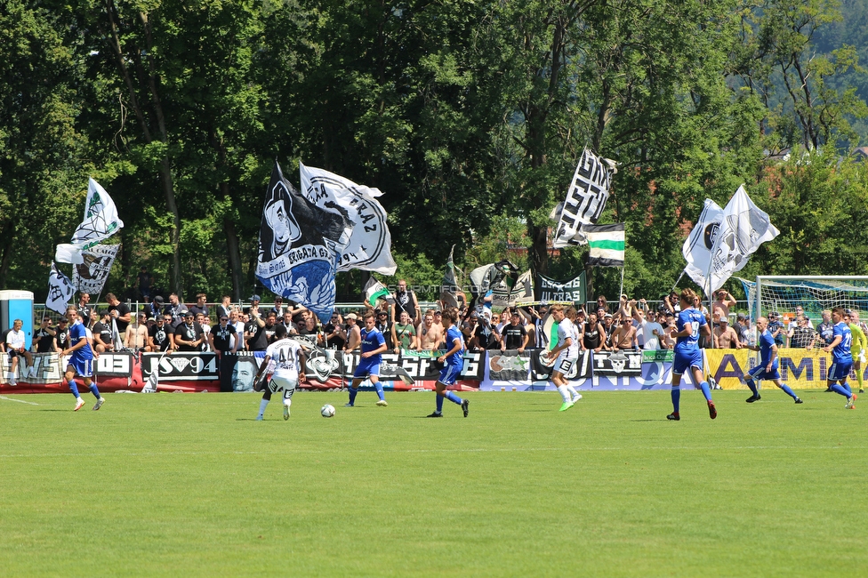 Roethis - Sturm Graz
OEFB Cup, 1. Runde, SC Roethis - SK Sturm Graz, Sportplatz an der Ratz, 16.07.2022. 

Foto zeigt Fans von Sturm
