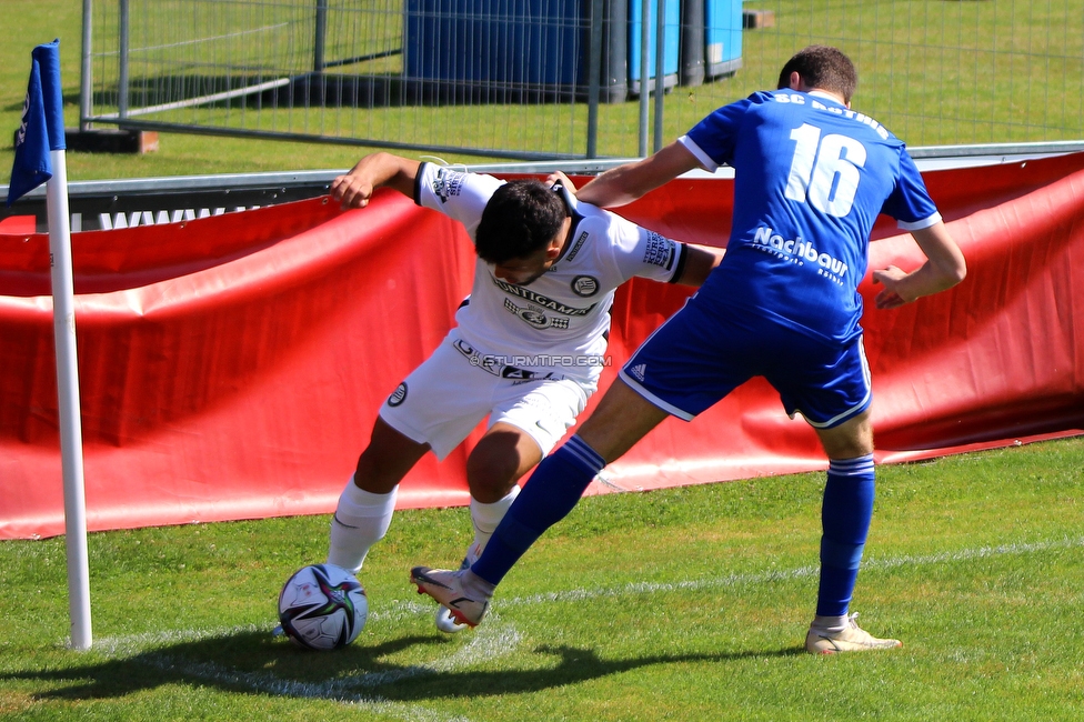 Roethis - Sturm Graz
OEFB Cup, 1. Runde, SC Roethis - SK Sturm Graz, Sportplatz an der Ratz, 16.07.2022. 

Foto zeigt Jusuf Gazibegovic (Sturm)
