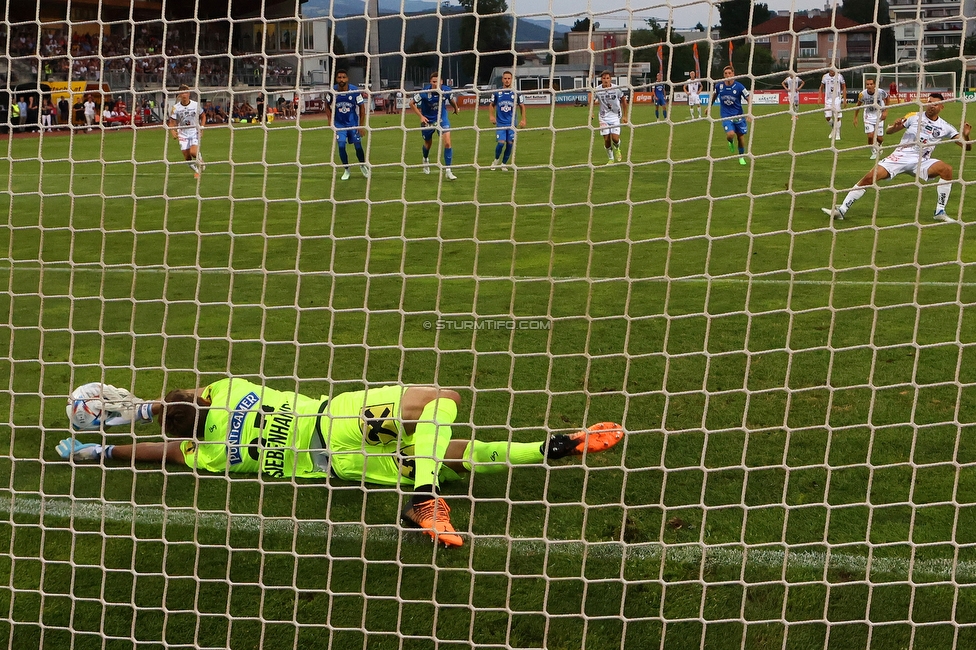 Wolfsberg - Sturm Graz
Oesterreichische Fussball Bundesliga, 1. Runde, Wolfsberger AC - SK Sturm Graz, Lavanttal Arena Wolfsberg, 23.07.2022. 

Foto zeigt Joerg Siebenhandl (Sturm)
