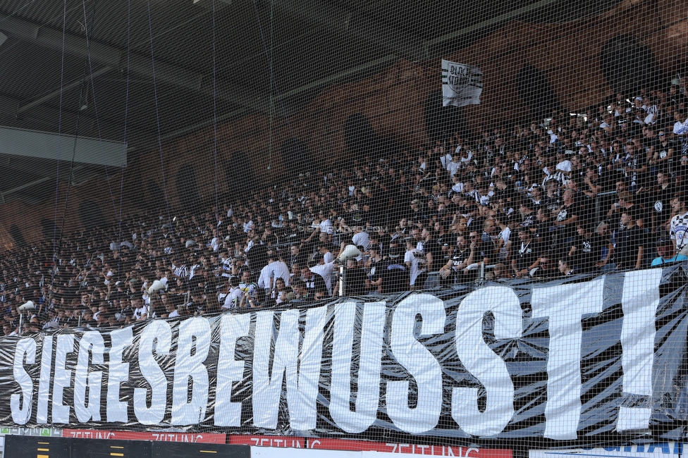 Sturm Graz - RB Salzburg
Oesterreichische Fussball Bundesliga, 2. Runde, SK Sturm Graz - FC RB Salzburg, Stadion Liebenau Graz, 30.07.2022. 

Foto zeigt Fans von Sturm mit einer Choreografie
