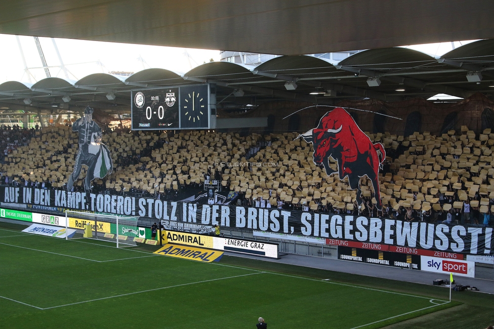 Sturm Graz - RB Salzburg
Oesterreichische Fussball Bundesliga, 2. Runde, SK Sturm Graz - FC RB Salzburg, Stadion Liebenau Graz, 30.07.2022. 

Foto zeigt Fans von Sturm mit einer Choreografie
