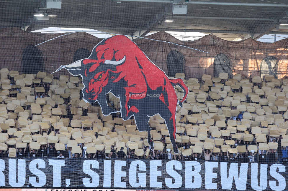 Sturm Graz - RB Salzburg
Oesterreichische Fussball Bundesliga, 2. Runde, SK Sturm Graz - FC RB Salzburg, Stadion Liebenau Graz, 30.07.2022. 

Foto zeigt Fans von Sturm mit einer Choreografie
