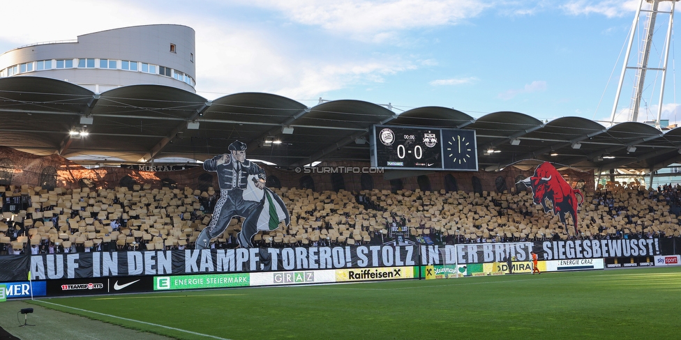 Sturm Graz - RB Salzburg
Oesterreichische Fussball Bundesliga, 2. Runde, SK Sturm Graz - FC RB Salzburg, Stadion Liebenau Graz, 30.07.2022. 

Foto zeigt Fans von Sturm mit einer Choreografie
