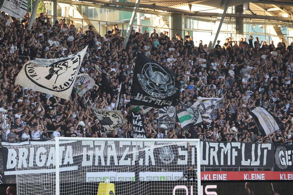 Sturm Graz - RB Salzburg
Oesterreichische Fussball Bundesliga, 2. Runde, SK Sturm Graz - FC RB Salzburg, Stadion Liebenau Graz, 30.07.2022. 

Foto zeigt Fans von Sturm
Schlüsselwörter: sturmflut