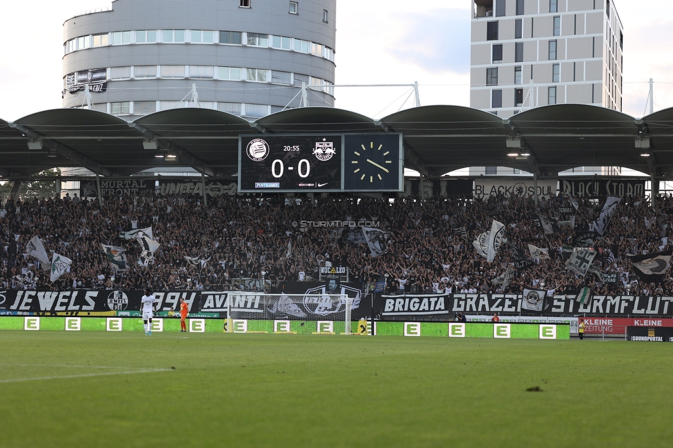 Sturm Graz - RB Salzburg
Oesterreichische Fussball Bundesliga, 2. Runde, SK Sturm Graz - FC RB Salzburg, Stadion Liebenau Graz, 30.07.2022. 

Foto zeigt Fans von Sturm
