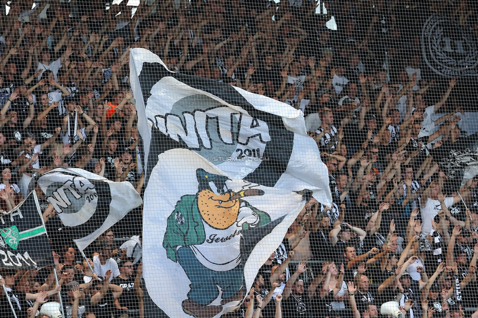 Sturm Graz - RB Salzburg
Oesterreichische Fussball Bundesliga, 2. Runde, SK Sturm Graz - FC RB Salzburg, Stadion Liebenau Graz, 30.07.2022. 

Foto zeigt Fans von Sturm
Schlüsselwörter: unita