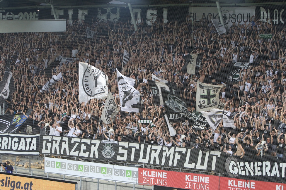 Sturm Graz - RB Salzburg
Oesterreichische Fussball Bundesliga, 2. Runde, SK Sturm Graz - FC RB Salzburg, Stadion Liebenau Graz, 30.07.2022. 

Foto zeigt Fans von Sturm
Schlüsselwörter: sturmflut