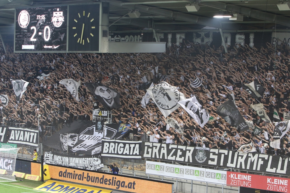 Sturm Graz - RB Salzburg
Oesterreichische Fussball Bundesliga, 2. Runde, SK Sturm Graz - FC RB Salzburg, Stadion Liebenau Graz, 30.07.2022. 

Foto zeigt Fans von Sturm
Schlüsselwörter: sturmflut