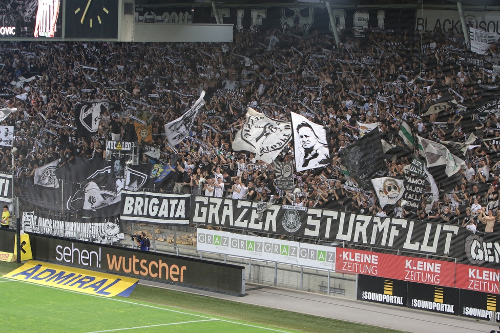 Sturm Graz - RB Salzburg
Oesterreichische Fussball Bundesliga, 2. Runde, SK Sturm Graz - FC RB Salzburg, Stadion Liebenau Graz, 30.07.2022. 

Foto zeigt Fans von Sturm
Schlüsselwörter: sturmflut