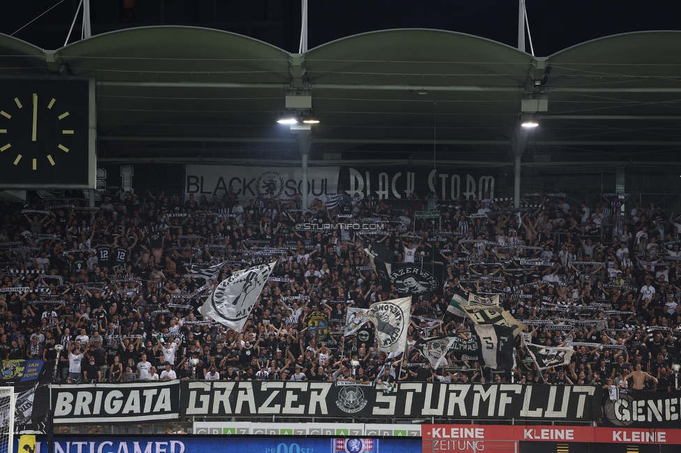 Sturm Graz - RB Salzburg
Oesterreichische Fussball Bundesliga, 2. Runde, SK Sturm Graz - FC RB Salzburg, Stadion Liebenau Graz, 30.07.2022. 

Foto zeigt Fans von Sturm
Schlüsselwörter: sturmflut schals