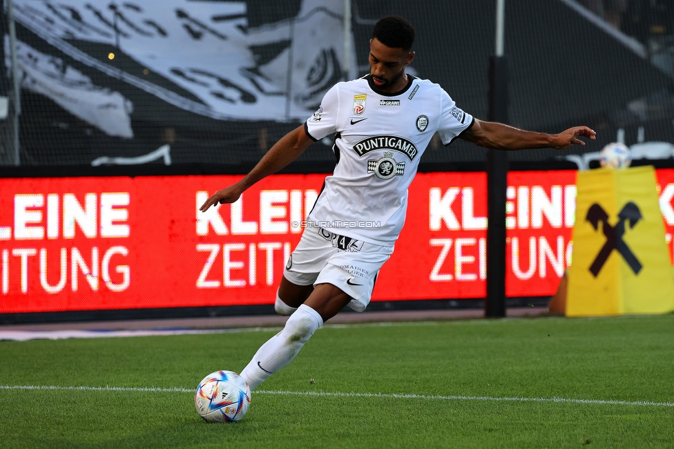 Sturm Graz - RB Salzburg
Oesterreichische Fussball Bundesliga, 2. Runde, SK Sturm Graz - FC RB Salzburg, Stadion Liebenau Graz, 30.07.2022. 

Foto zeigt Gregory Wuethrich (Sturm)
