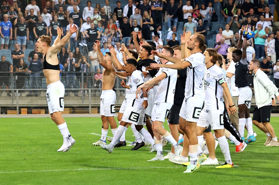 Sturm Graz - RB Salzburg
Oesterreichische Fussball Bundesliga, 2. Runde, SK Sturm Graz - FC RB Salzburg, Stadion Liebenau Graz, 30.07.2022. 

Foto zeigt die Mannschaft von Sturm
