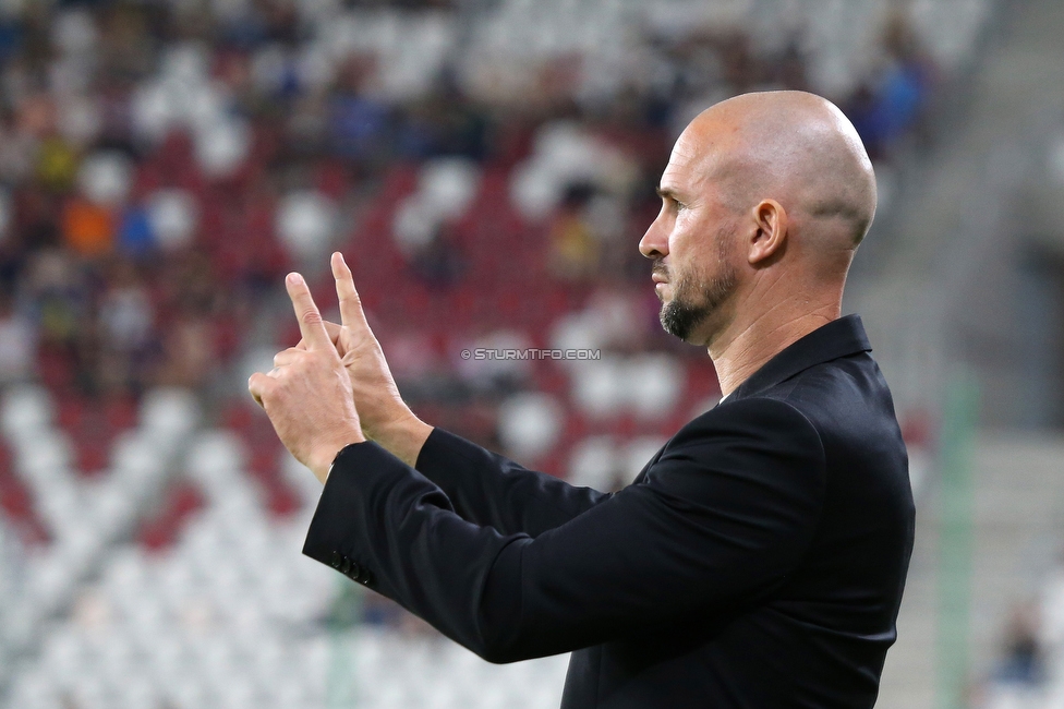 Dynamo Kiew - Sturm Graz
UEFA Champions League Qualifikation 3. Runde, Dynamo Kiew - SK Sturm Graz, Stadion LKS Lodz, 03.08.2022. 

Foto zeigt Christian Ilzer (Cheftrainer Sturm)
