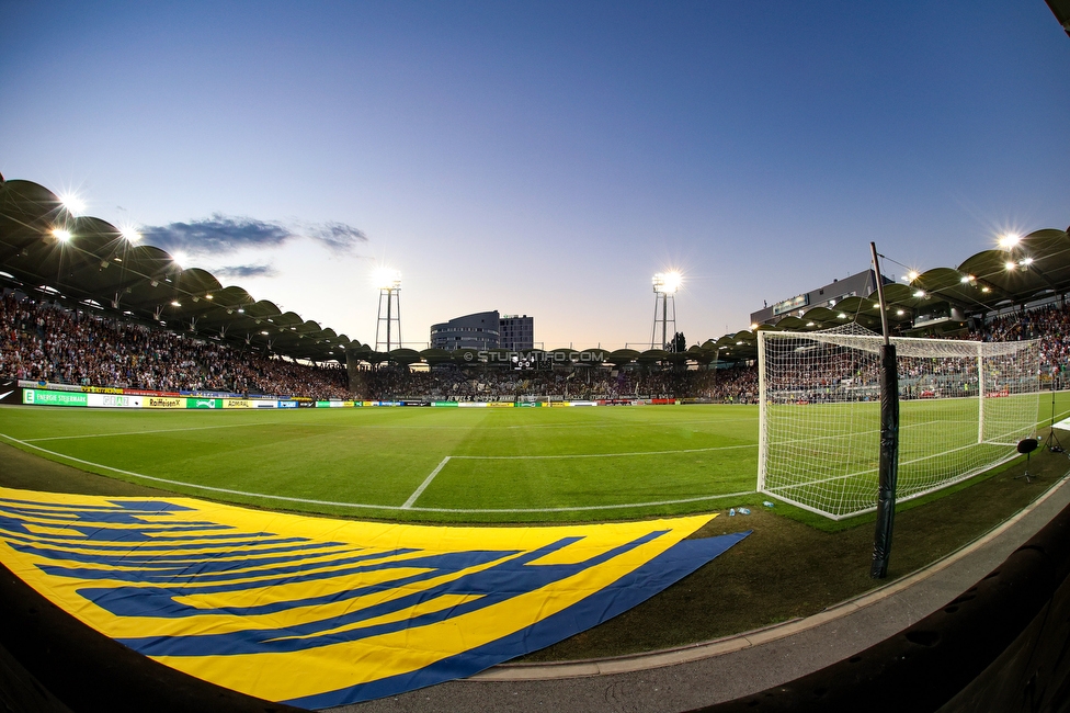 Sturm Graz - Dynamo Kiew
UEFA Champions League Qualifikation 3. Runde, SK Sturm Graz - FC Dynamo Kiew, Stadion Liebenau Graz, 09.08.2022. 

Foto zeigt eine Innenansicht im Stadion Liebenau
