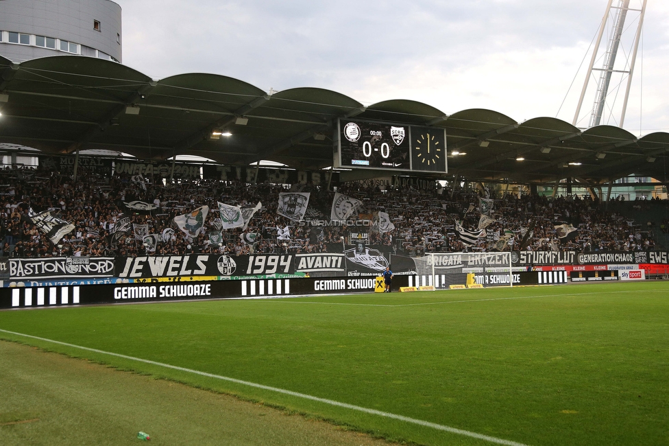 Sturm Graz - Altach
Oesterreichische Fussball Bundesliga, 4. Runde, SK Sturm Graz - SCR Altach, Stadion Liebenau Graz, 13.08.2022. 

Foto zeigt Fans von Sturm
