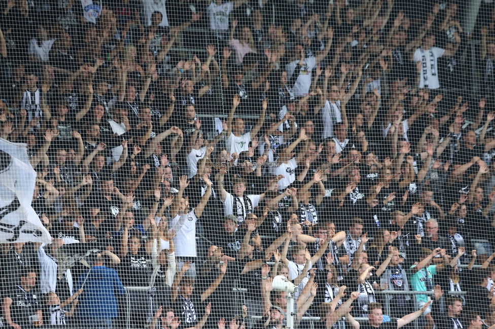 Sturm Graz - Altach
Oesterreichische Fussball Bundesliga, 4. Runde, SK Sturm Graz - SCR Altach, Stadion Liebenau Graz, 13.08.2022. 

Foto zeigt Fans von Sturm
