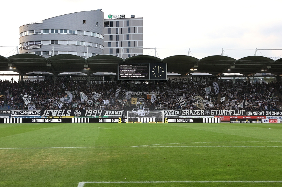 Sturm Graz - Altach
Oesterreichische Fussball Bundesliga, 4. Runde, SK Sturm Graz - SCR Altach, Stadion Liebenau Graz, 13.08.2022. 

Foto zeigt Fans von Sturm
Schlüsselwörter: schals