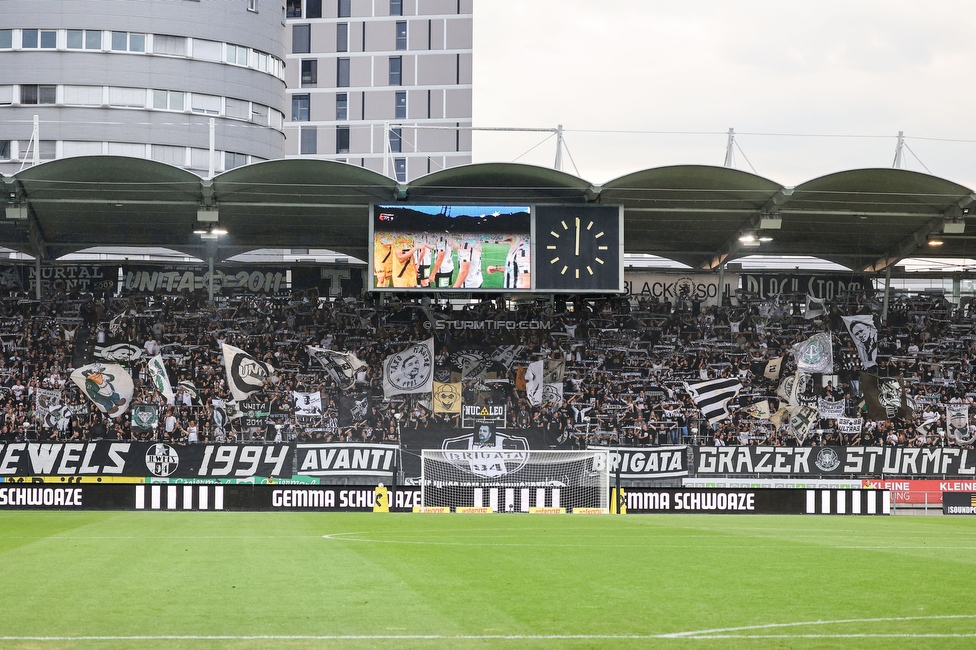 Sturm Graz - Altach
Oesterreichische Fussball Bundesliga, 4. Runde, SK Sturm Graz - SCR Altach, Stadion Liebenau Graz, 13.08.2022. 

Foto zeigt Fans von Sturm
Schlüsselwörter: schals