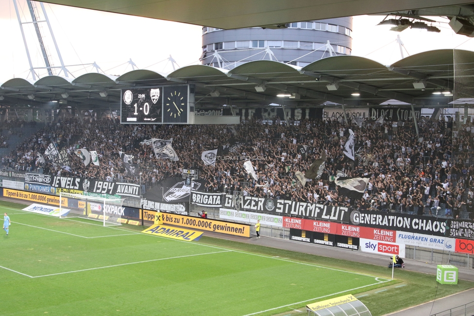 Sturm Graz - Altach
Oesterreichische Fussball Bundesliga, 4. Runde, SK Sturm Graz - SCR Altach, Stadion Liebenau Graz, 13.08.2022. 

Foto zeigt Fans von Sturm
