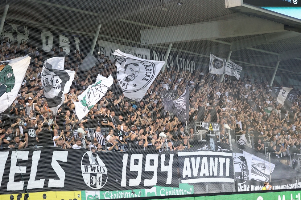 Sturm Graz - Altach
Oesterreichische Fussball Bundesliga, 4. Runde, SK Sturm Graz - SCR Altach, Stadion Liebenau Graz, 13.08.2022. 

Foto zeigt Fans von Sturm
