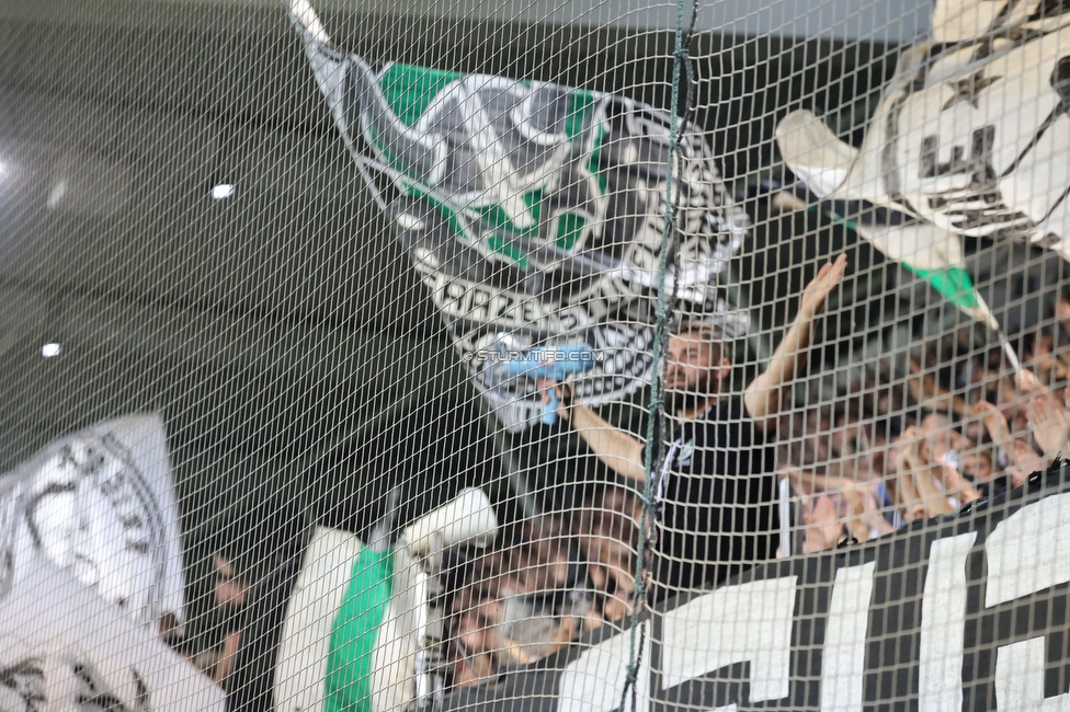 Sturm Graz - Altach
Oesterreichische Fussball Bundesliga, 4. Runde, SK Sturm Graz - SCR Altach, Stadion Liebenau Graz, 13.08.2022. 

Foto zeigt Fans von Sturm
Schlüsselwörter: sturmflut