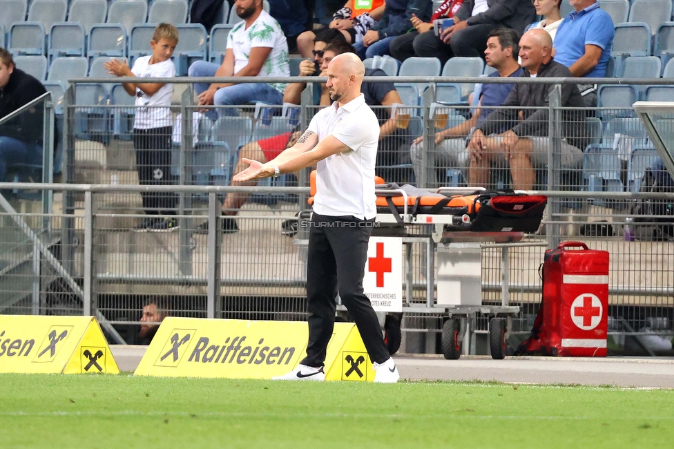 Sturm Graz - Altach
Oesterreichische Fussball Bundesliga, 4. Runde, SK Sturm Graz - SCR Altach, Stadion Liebenau Graz, 13.08.2022. 

Foto zeigt Christian Ilzer (Cheftrainer Sturm)
