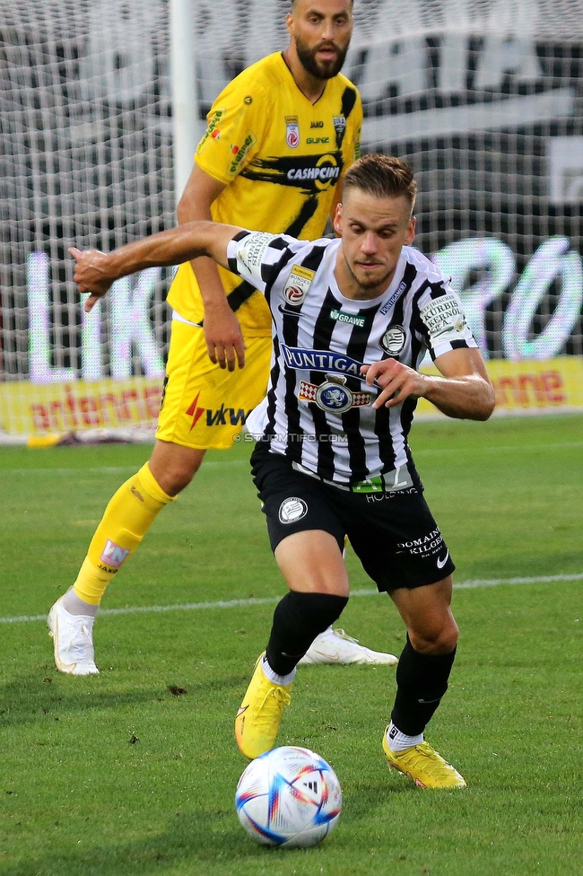 Sturm Graz - Altach
Oesterreichische Fussball Bundesliga, 4. Runde, SK Sturm Graz - SCR Altach, Stadion Liebenau Graz, 13.08.2022. 

Foto zeigt Tomi Horvat (Sturm)
