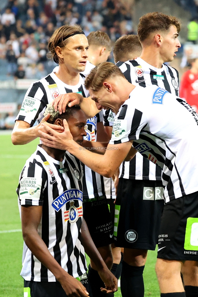 Sturm Graz - Altach
Oesterreichische Fussball Bundesliga, 4. Runde, SK Sturm Graz - SCR Altach, Stadion Liebenau Graz, 13.08.2022. 

Foto zeigt Emanuel Emegha (Sturm)
Schlüsselwörter: tor