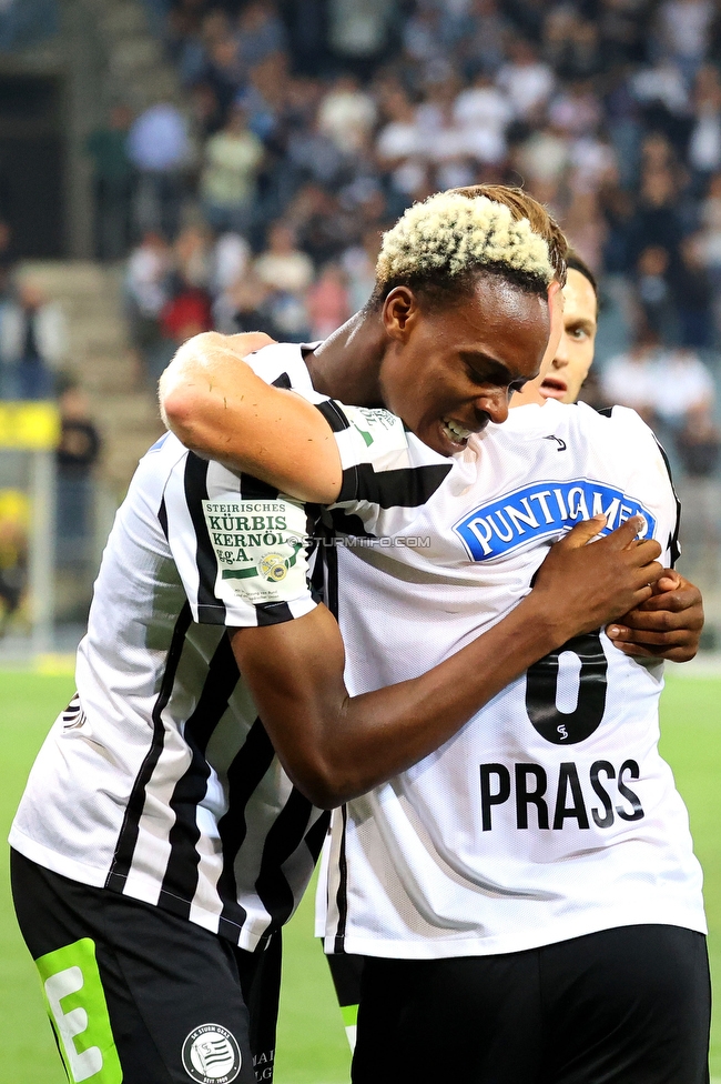 Sturm Graz - Altach
Oesterreichische Fussball Bundesliga, 4. Runde, SK Sturm Graz - SCR Altach, Stadion Liebenau Graz, 13.08.2022. 

Foto zeigt Emanuel Emegha (Sturm)
Schlüsselwörter: tor