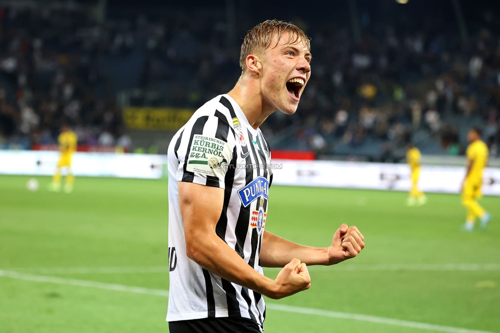 Sturm Graz - Altach
Oesterreichische Fussball Bundesliga, 4. Runde, SK Sturm Graz - SCR Altach, Stadion Liebenau Graz, 13.08.2022. 

Foto zeigt Rasmus Hoejlund (Sturm)
Schlüsselwörter: tor